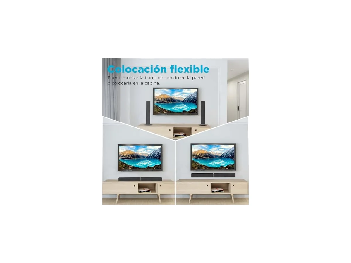 2.0 Barra de Sonido para TV, Barra de Sonido Separable 2 en 1 de 32 Pulgadas para Dispositivos de TV con… foto 2