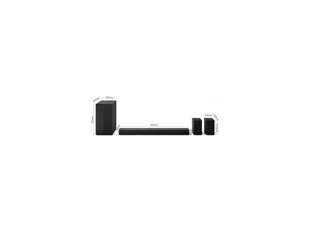 LG DS60TR - Barra de Sonido, Bluetooth, 440W, Negro foto 2
