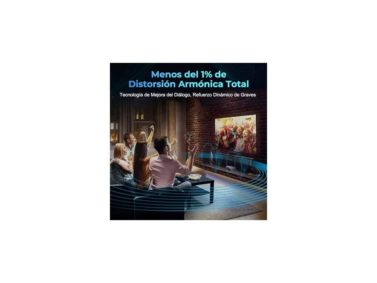 OXS S3 Barra de Sonido para TV, Audio de Cine en Casa con Bluetooth 5.0, Graves Dinámicos, Sonido… foto 3