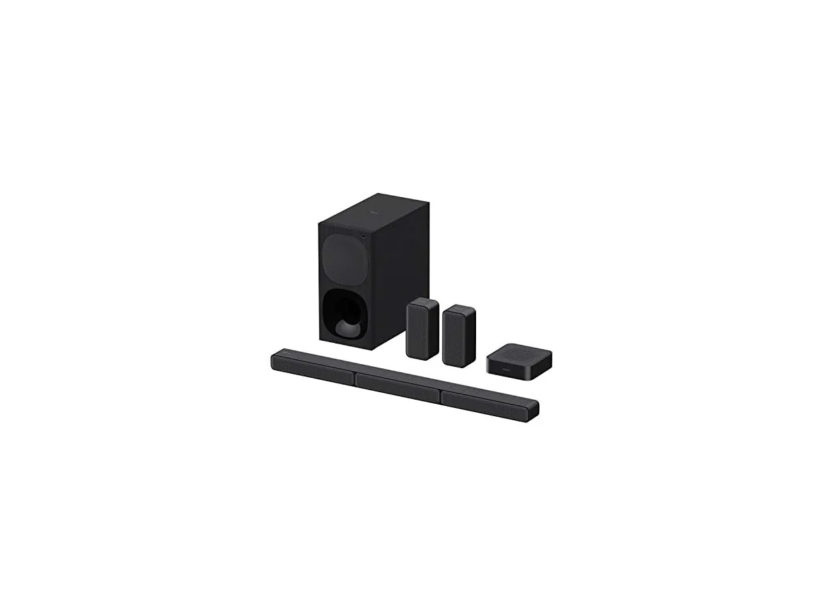 Sony HT-S40R - Barra de Sonido 5.1 (Sistema de Cine en Casa, Altavoces Traseros Inalámbricos, 600 W,…