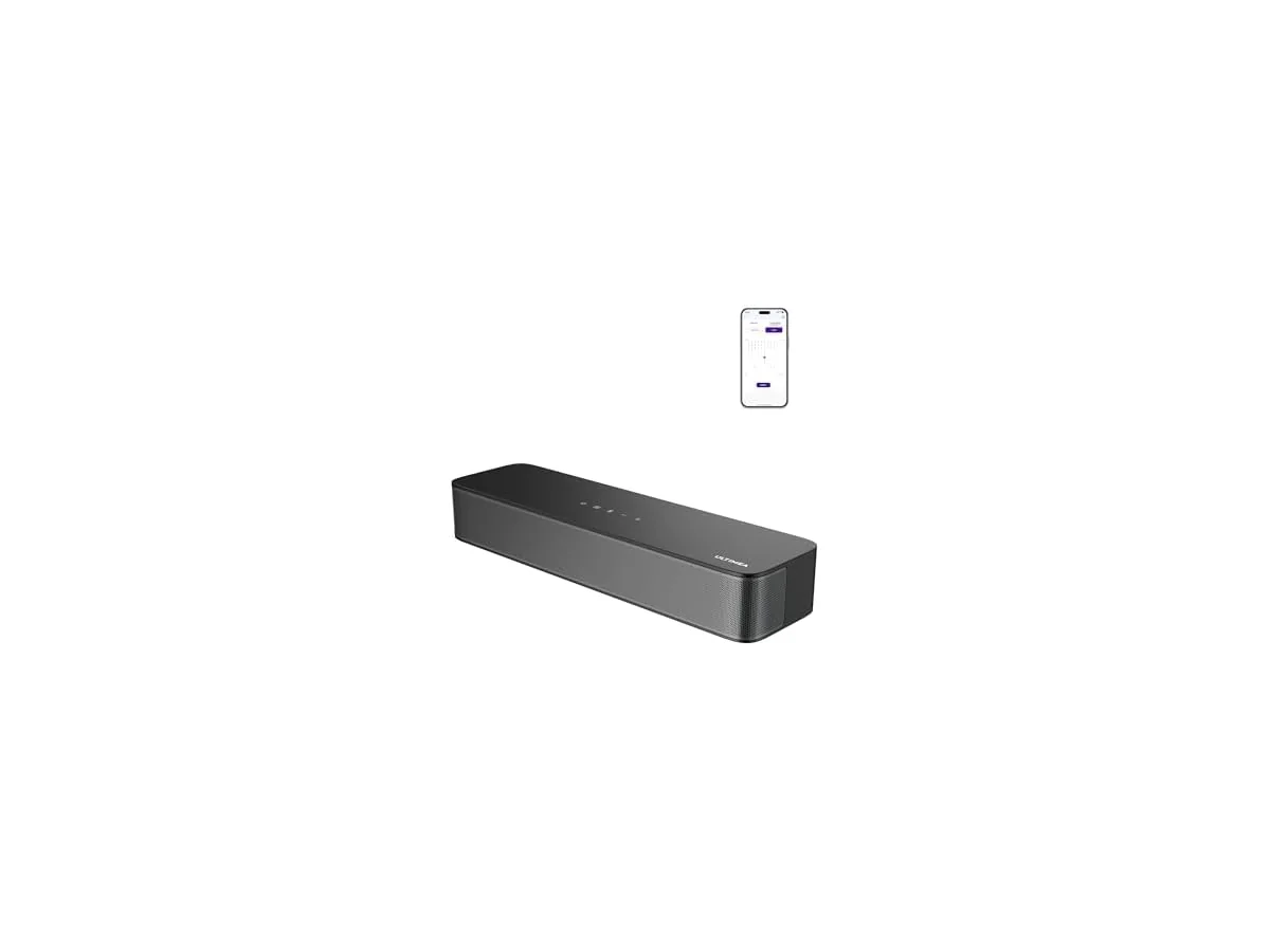 ULTIMEA Barra de Sonido 2.1ch para TV, subwoofer Integrado,132W, Control por App, Barras de Sonido…