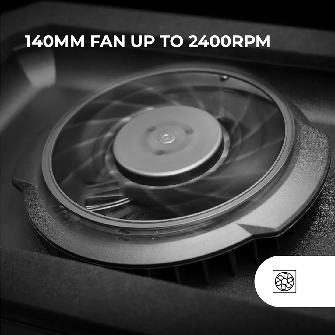 Mars Gaming MNBC-Ultra, Base Refrigeradora y Stand, Ventilador 140mm, Tecnología CoolCore Airflow, RGB Chroma, 5 Posiciones, Compatibilidad Portátiles hasta 18”, Soporte Smartphone, 4X USB-A, Negro foto 3