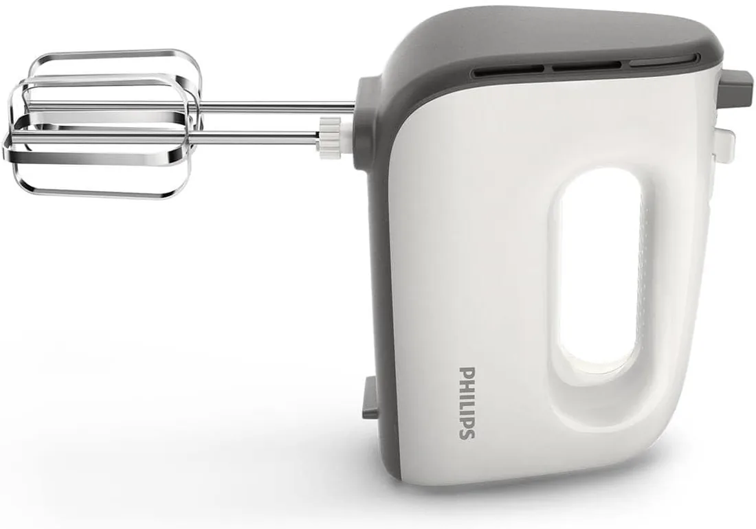 Philips Serie 5000 Batidora - Motor de 450 W, 5 Velocidades y Turbo, Mezcla Fuerte y Eficaz, Vaso de Forma Cónica, Fácil Expulsión, Gris Cachemira (HR3741/00)