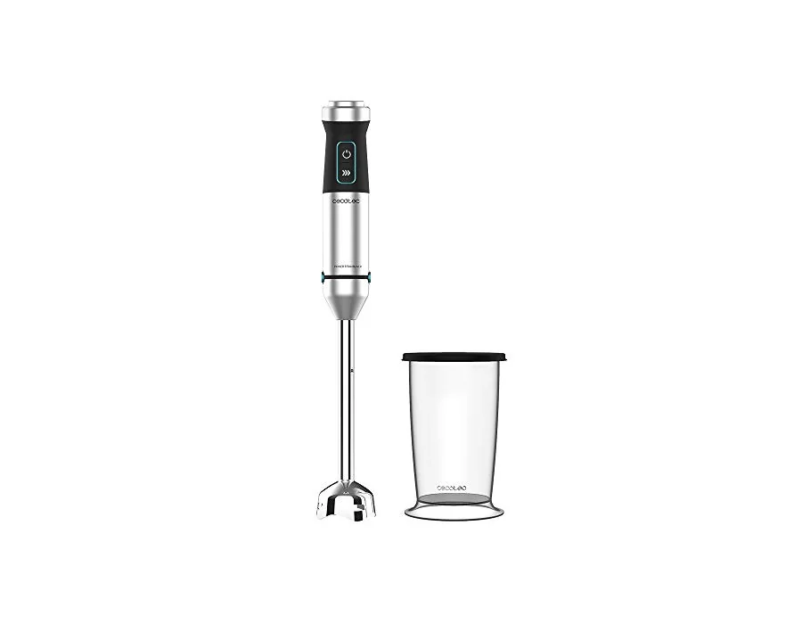 Cecotec Batidora de mano Power TitanBlack 1500 XL. Tecnología CrossBlades con cuchillas de 4 hojas, Pie XL, Antisalpicaduras, Selector de velocidad con función Turbo, Vaso de 800 m foto 2