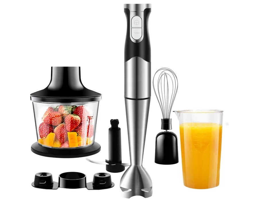 Batidora de Mano 1200W Eléctrica Multifuncionales 6-EN-1 Función Turbo