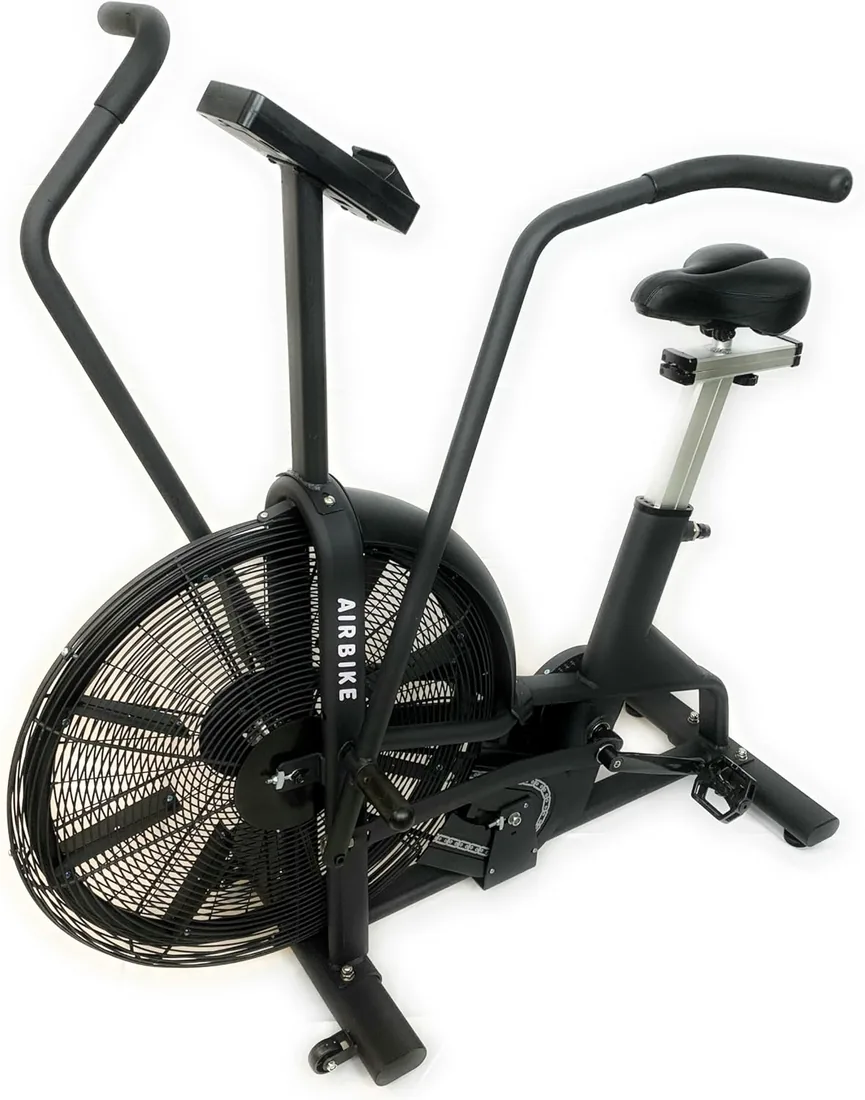 Bicicleta de aire HIIT Total Body, monitor LCD (vatios/RPM/calorías) + Cardio, capacidad > 150 kg, Fan Bike Horizon, Total Body Brazos + Piernas. foto 2
