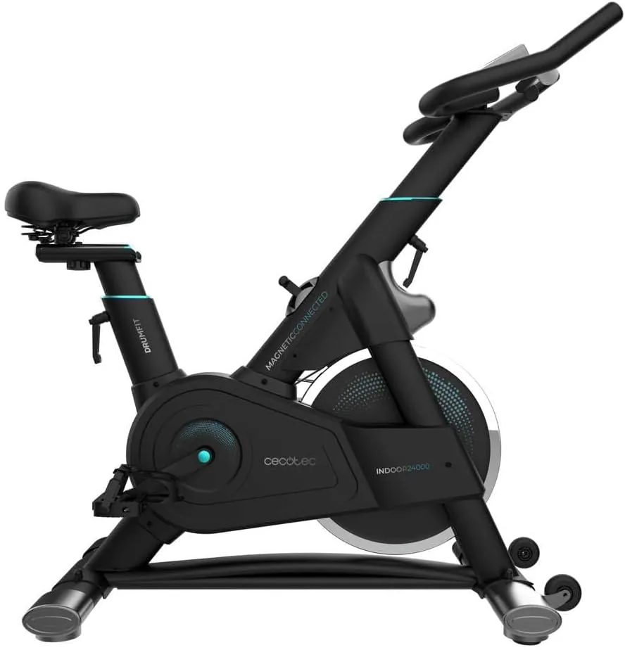 Cecotec Bicicleta Estática Indoor con Resistencia Magnética y Volante de Inercia 24Kg DrumFit Indoor 24000 Magnetic Connected. APP, 8 Niveles de Resistencia, Pantalla, Sillín y Manillar Ajustables foto 2