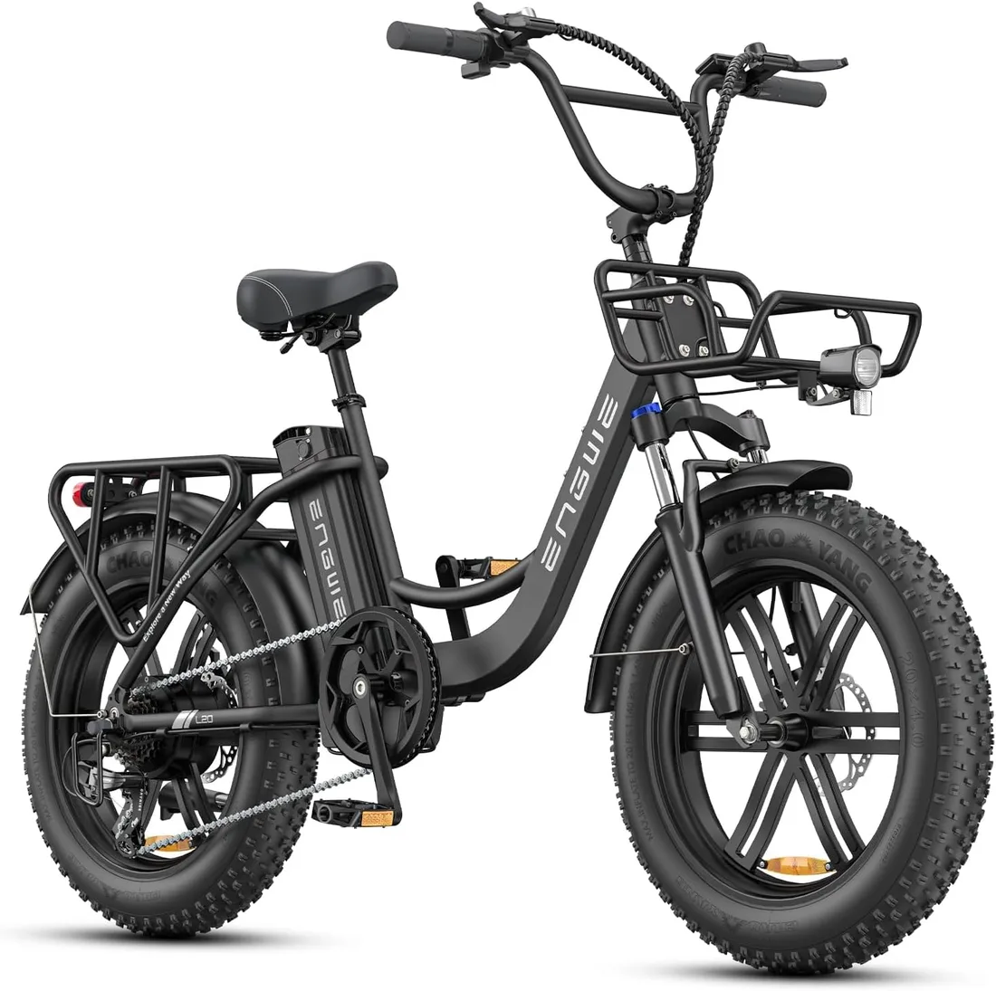 ENGWE L20 BOOST Bicicleta Eléctrica Fat Bike 20", Sensor de Par 75 Nm