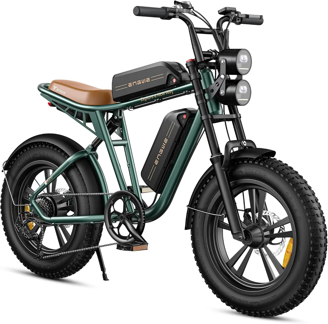 ENGWE M20 Bicicleta Eléctrica E-MTB Fat Bike 20", Doble Suspensión