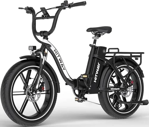 HITWAY BK6S PRO Bicicleta Eléctrica Plegable Todoterreno 20", Batería 864 Wh
