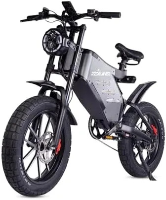 RZOGUWEX X5S Bicicleta Eléctrica Todoterreno 20", Doble Suspensión, Doble Freno Hidráulico