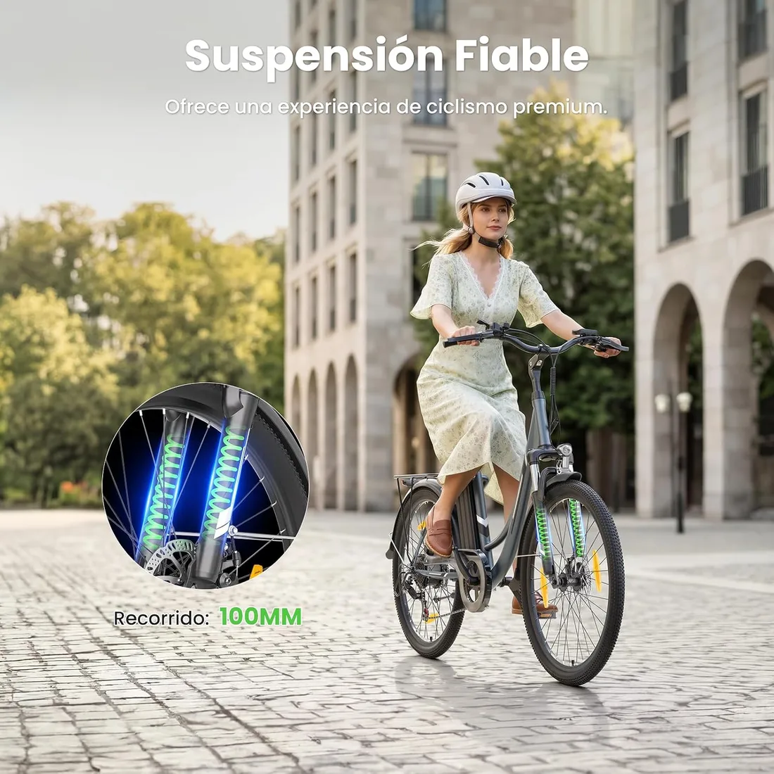 Touroll B1 Bicicleta Eléctrica de Ciudad 26"