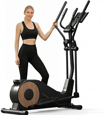 Aeriflo Bicicleta Elíptica para Casa, Zancada 42 cm, Volante 8 kg, 150 kg | Elíptica fitness magnética, 16 niveles de resi foto 2