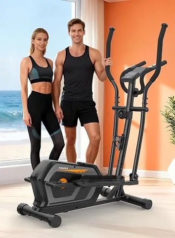 Bicicleta Elíptica para Casa con 16 Niveles de Resistencia,Monitor LCD | Ultra Silenciosa Elíptica pa foto 3