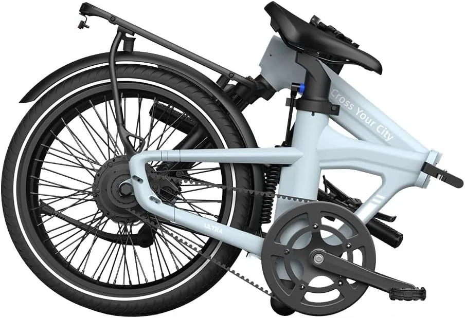 Ado Air20ultra2026 Bicicleta Eléctrica Plegable, Bicicleta Urbana 20'' Asistencia EléCtrica, Motor AutomáTico Bafang 36V250W, App y NFC, Luces Integradas, Incluye Cesta Delantera foto 2