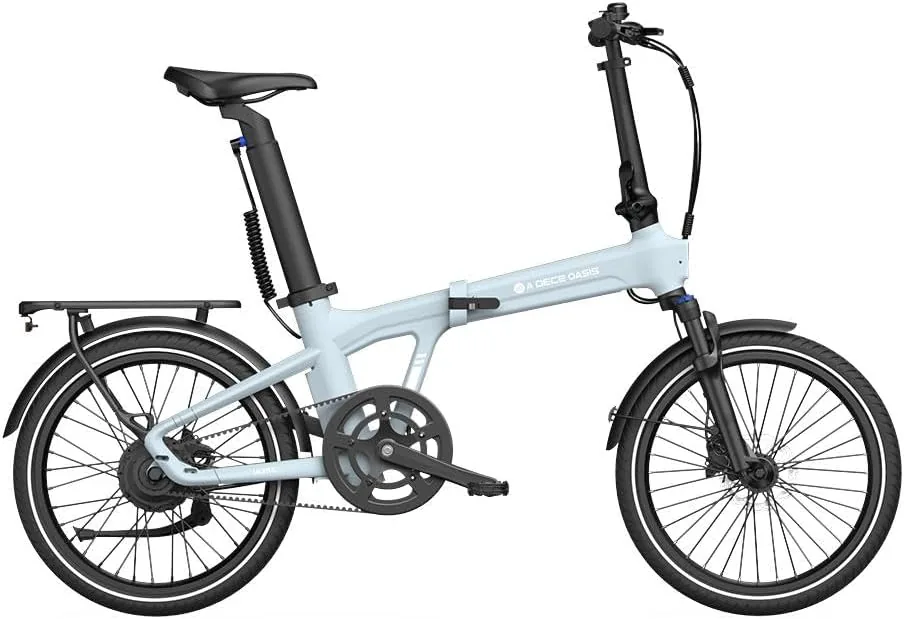 Ado Air20ultra2026 Bicicleta Eléctrica Plegable, Bicicleta Urbana 20'' Asistencia EléCtrica, Motor AutomáTico Bafang 36V250W, App y NFC, Luces Integradas, Incluye Cesta Delantera foto 3