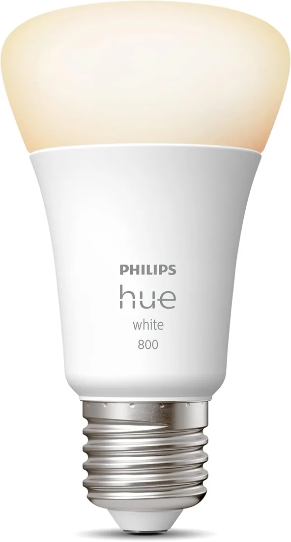 Philips Hue - Bombilla led inteligente, casquillo E27, Luz cálida regulable, 9W - 800 lumens, Bluetooth, Compatible con Zigbee y Alexa foto 2