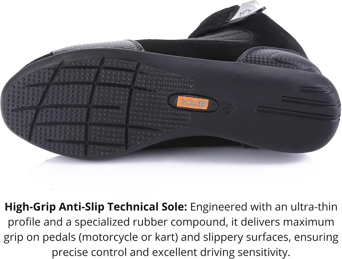Botas de Moto para Hombre y Mujer Calzado de Motociclismo Transpirable y Antideslizante foto 3