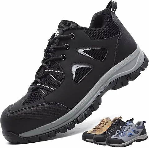 CKKYGGO Zapatos de Seguridad Hombre Mujer Calzado de Trabajo Ligeros