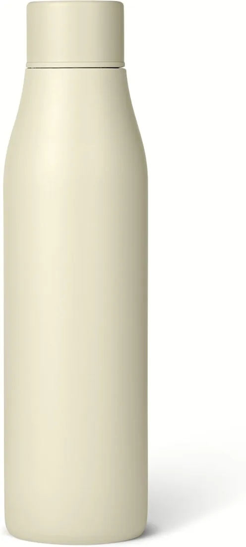 Amazon Basics Botella de Agua Aislante de Acero Inoxidable, 568ml, Libre de BPA, Marfil