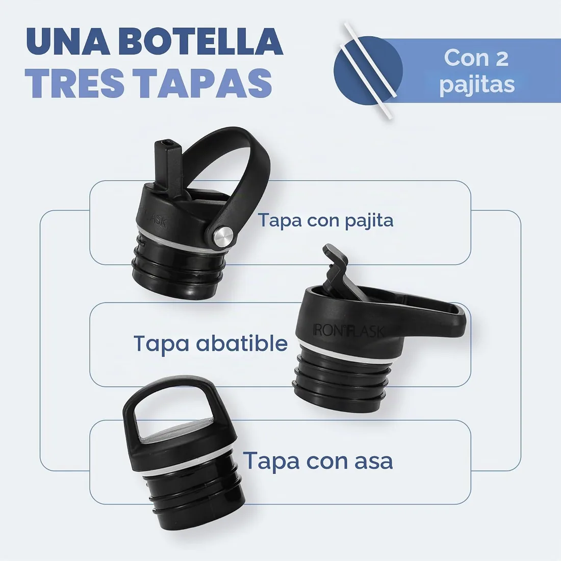 Botella Agua Acero Inoxidable - 710/950 ml - Botella Termica Agua Fría - Cantimplora Aislada Doble Pared sin BPA - Garrafa Termo Gym Gimnasio Senderismo Niños - Water Bottle foto 3