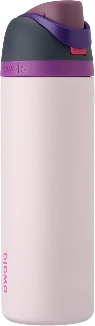 Owala FreeSip - Stainless Steel - 24-oz. - Black/Purple (Dreamy Field) (Amazon)