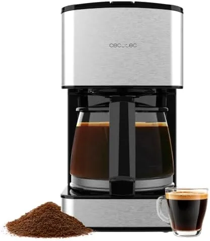Cecotec Cafetera de Goteo 6 Tazas Coffee 66 Drop, Capacidad de 0,8 L, 800 W | Programable, Preparación Automática a Hora Deseada, Tecnología ExtremeAroma, Acabado en Inox, Función Conservación de Calor foto 2