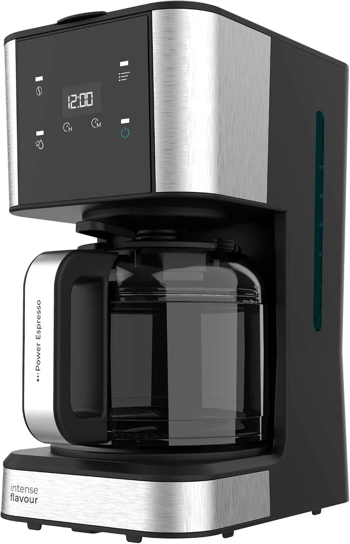Cecotec Cafetera de Goteo Coffee 66 Drop & Touch, Potencia 950 W, 1.5 L, 12 Tazas, Panel táctil, Jarra de cristal, Temporizador 24h, 6 interruptores, Filtro de malla reutilizable foto 2