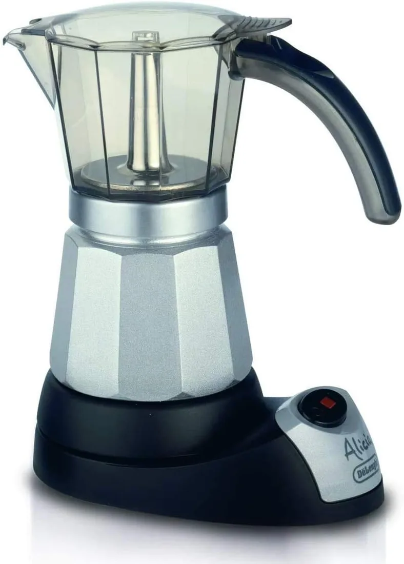 De'Longhi Alicia - Cafetera Moka Eléctrica 6 Tazas Negro/Plata foto 3