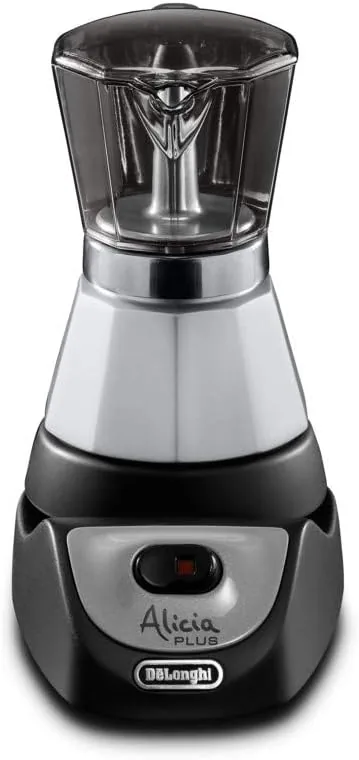 De'Longhi Alicia Plus - Cafetera Moka Eléctrica 2-4 Tazas Negro/Plata foto 3
