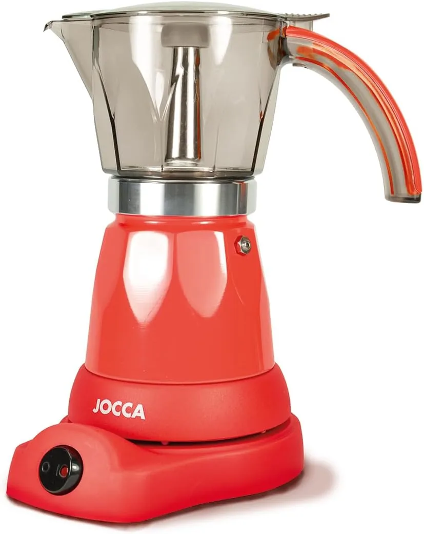 Jocca - Cafetera Italiana Electrica 6 Tazas con Base Giratoria 360° y Jarra Sin Cables foto 3