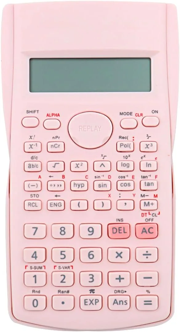 Calculadora científica Calculadora de Funciones científicas de ingeniería portátil con 240 Funciones adecuadas para Estudiantes de Escuela, Profesores, oficinas comerciales (Rosa)