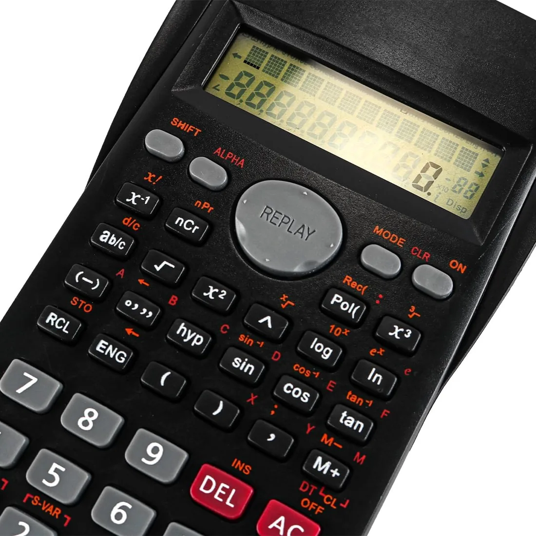 Calculadora Científica Portátil Calculadora De Funciones Científicas De Ingeniería con 240 Funciones Adecuada para Estudiantes Profesores Oficina De Negocios Negro foto 3