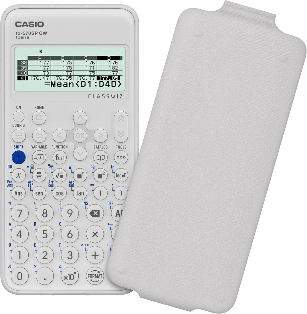 Casio FX-570SP CW - Calculadora Científica, Recomendada para el Curriculum Español y Portugués, 5 Idiomas, más de 560 Funciones, Color Blanco foto 2