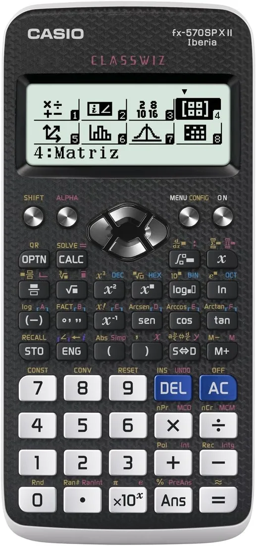Casio FX-570SP CW - Calculadora Científica, Recomendada para el Curriculum Español y Portugués, 5 Idiomas, más de 560 Funciones, Color Blanco foto 3