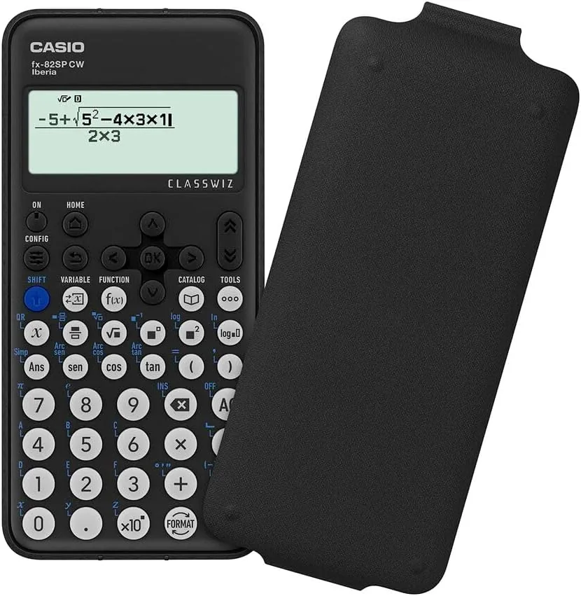 Casio FX-82SP CW - Calculadora Científica, Recomendada para el Curriculum Español y Portugués, 5 Idiomas, más de 300 Funciones, Color Gris Oscuro foto 2
