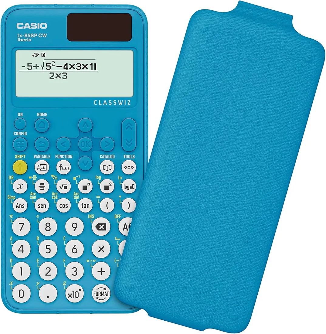 Casio FX-85SP CW - Calculadora Científica, Recomendada para el Curriculum Español y Portugués, 5 Idiomas, más de 300 Funciones, Solar, Color Azul foto 2