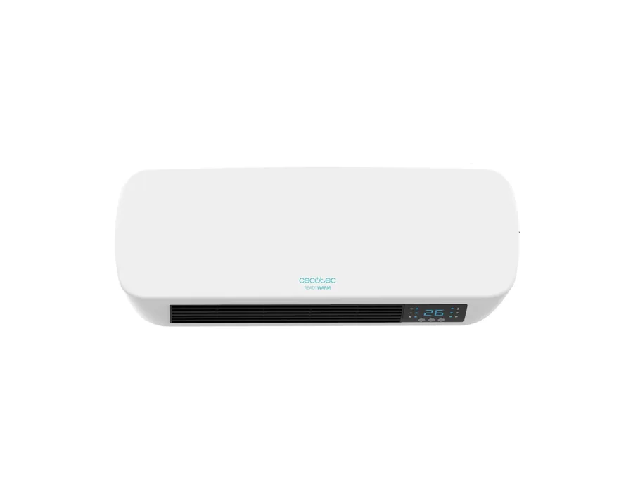Cecotec Calefactor Eléctrico Bajo Consumo Cerámico Ready Warm 5200 Box Ceramic. 2000 W, Pantalla Digital, IPX2, Temporizador, 3 Modos, Protección sobrecalentamiento, Mando a distan