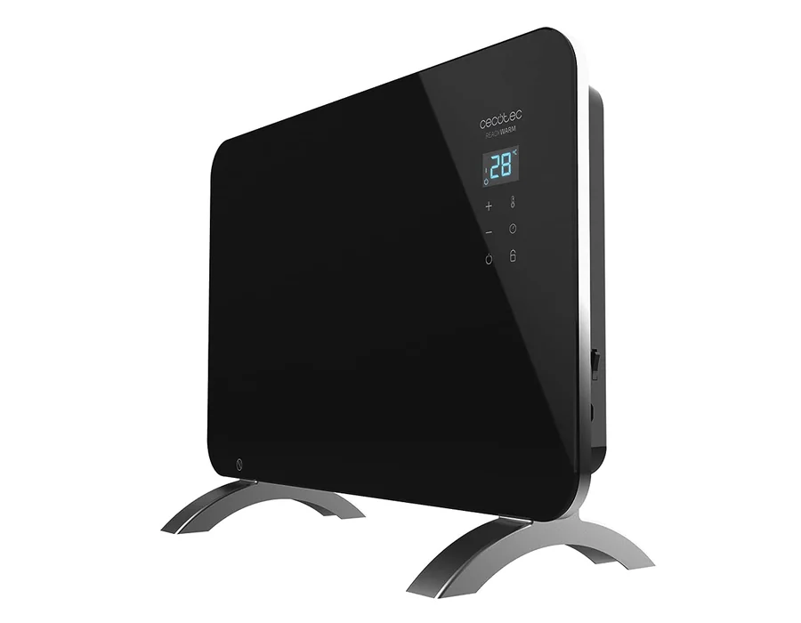 Cecotec Radiador Eléctrico Bajo Consumo Ready Warm 6670 Crystal Connection Con Wifi, 1000 W, Termostato Regulable, Temporizador, Soporte de pie, Protección sobrecalentamiento, Sile foto 2
