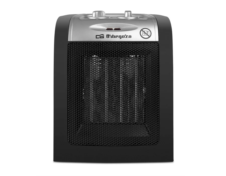 Orbegozo CR 5017, Calefactor, cerámico, 1500 W,2 niveles de potencia, termostato regulable, sistema de protección contra sobrecalentamiento, luz de encendido, posición ventilador,  foto 2