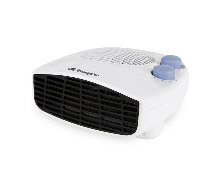 Orbegozo FH 5127, Calefactor bajo consumo, 2000 W, control ajustable de la temperatura mediante termostato, protección contra sobrecalentamiento, luz indicadora encendido, color bl