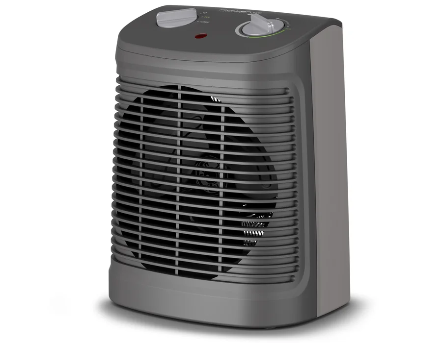 Rowenta Comfort Compact - Calefactor bajo consumo 2000 W, 2 velocidades, termostato mecánico función anti-heladas, Silence 44 dBA, modo Eco, ventilador aire frío, fácil transporte,