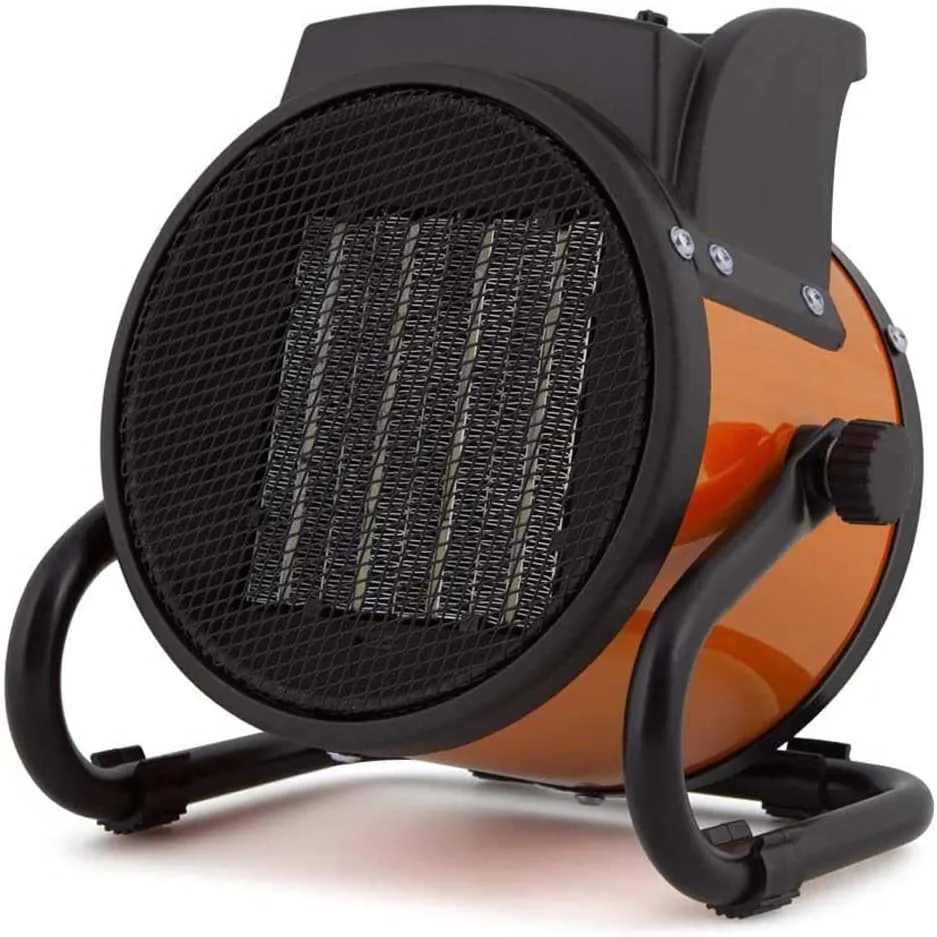 Orbegozo FHR 2040, Calefactor Eléctrico Cerámico Profesional, 2000 W, 2 Potencias de Calor, Control Ajustable Temperatura, Protección contra Sobrecalentamiento, Posición Ventilador, Color Rojo