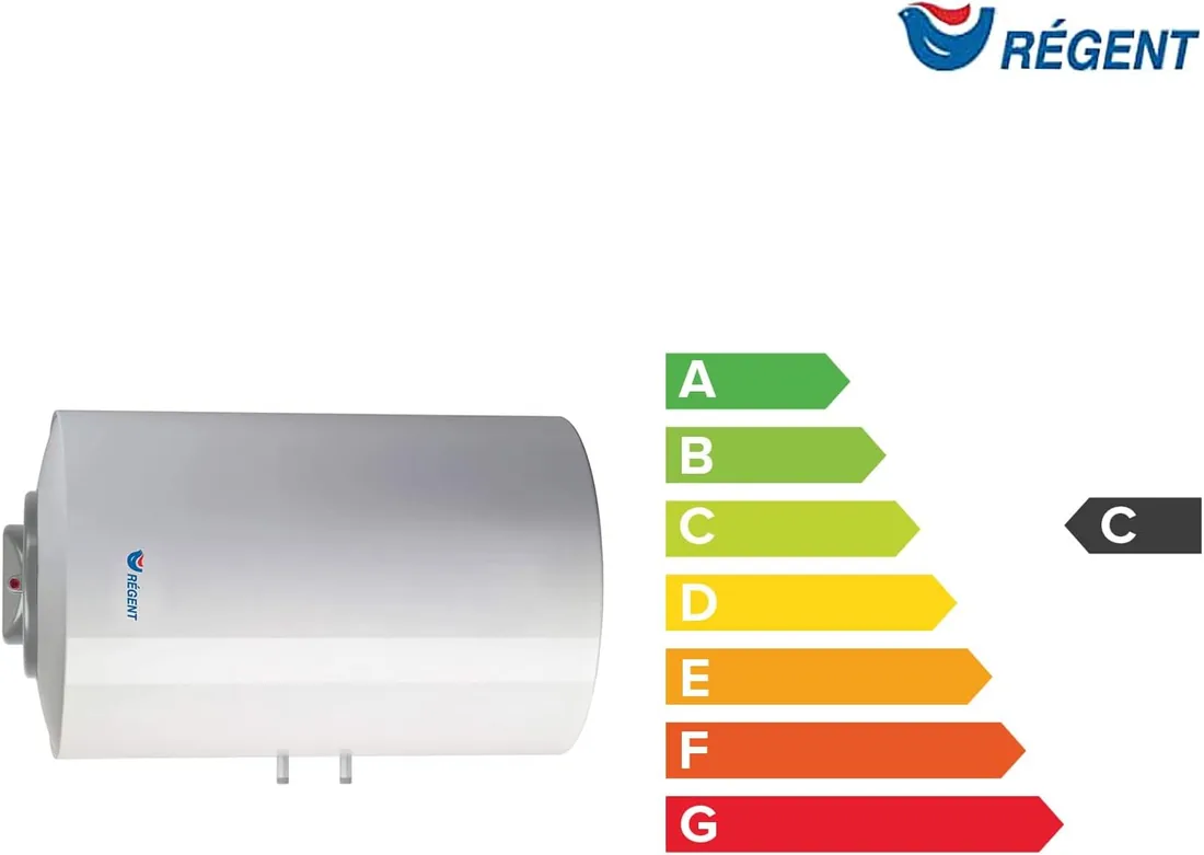 Regent - Termo Eléctrico 100L, Calentador de Agua Eléctrico 100 Litros | Horizontal - Servicio Post-Venta solo Disponible en España - Eficiencia C Rango (A+/F) foto 3