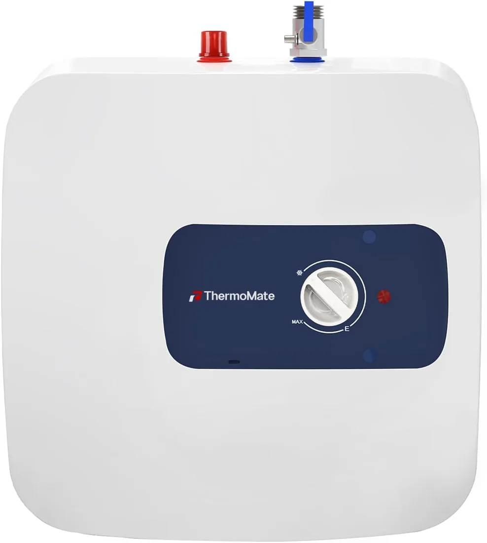 ThermoMate ES30DE Termo eléctrico 30 litros, Bajo el Fregadero | Calentador de Agua Eléctrico bajo fregadero, Bajo Consumo, Diseño compacto, enchufar y usar, 2000W