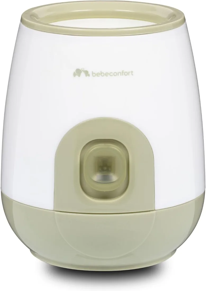 Bebeconfort Calientabiberones Eléctrico Express, Calientabiberones para Bebés, Calentamiento Rápido, Fácil de Usar, Blanco & Verde