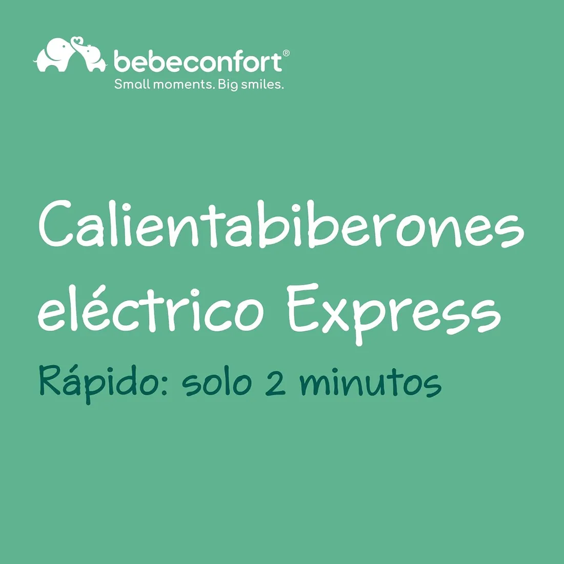 Bebeconfort Calientabiberones Eléctrico Express, Calientabiberones para Bebés, Calentamiento Rápido, Fácil de Usar, Blanco & Verde foto 2