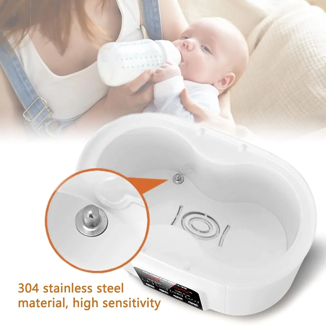 Calienta Biberones Multifunción para Bebés, Calentador de Biberones Rápido con Pantalla LCD Táctil, Esterilizador de Vapor Doble,Función Descongelar y Mantener Calor, Apto Todos Los Biberones (Blanco) foto 2