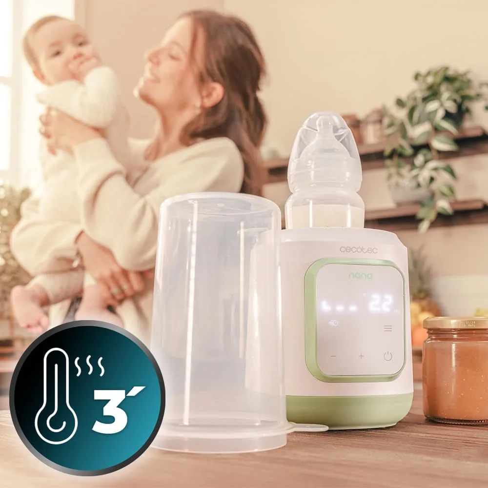 Cecotec Calienta Biberones Nana BabyCare Single BottleWarmer, 4 Modos, Cestillo para el Biberón, Libre de BPA, Seguro para Almacenar Agua, Leche y Alimentos foto 3