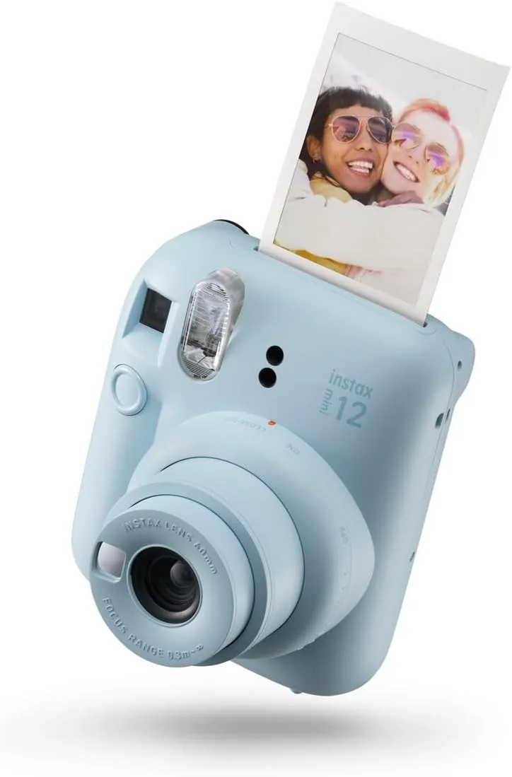 Instax Mini 12 Cámara instantánea, con autoexposición y Lente selfi incluida, Pastel Blue foto 2